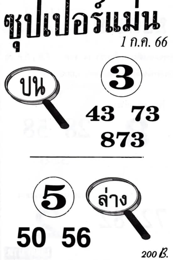 หวยซุปเปอร์แม่น